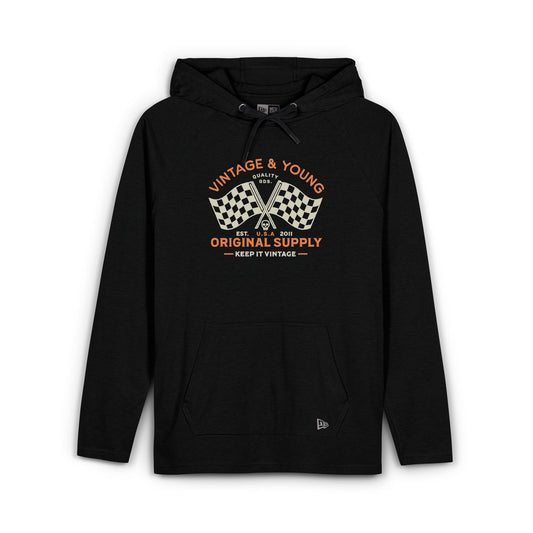 New Era + Vintage & Young Lightweight TriBlend Hoodie Original Supply Checkered