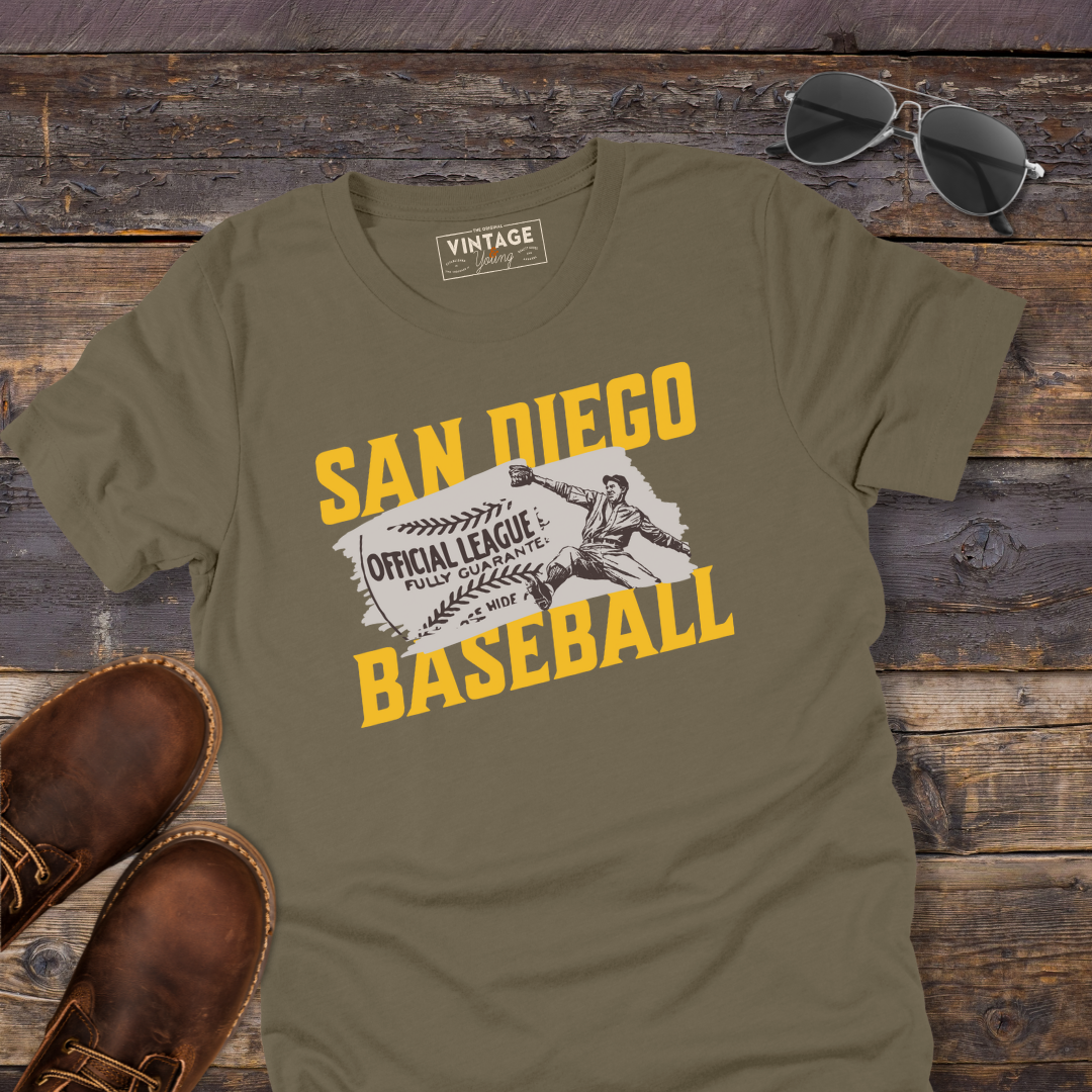 San Diego Retro Baseball Tee