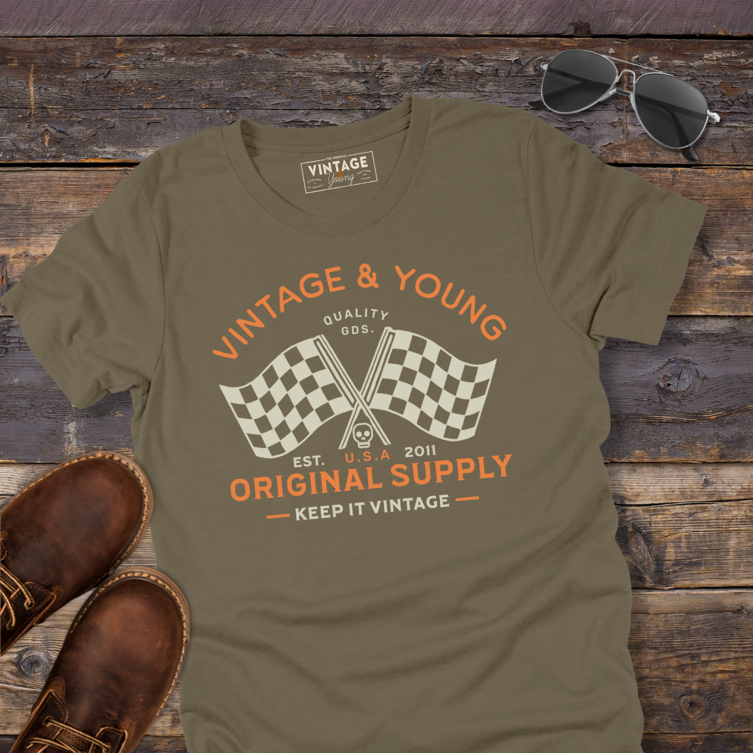 Original Supply Checkered Flag Tee