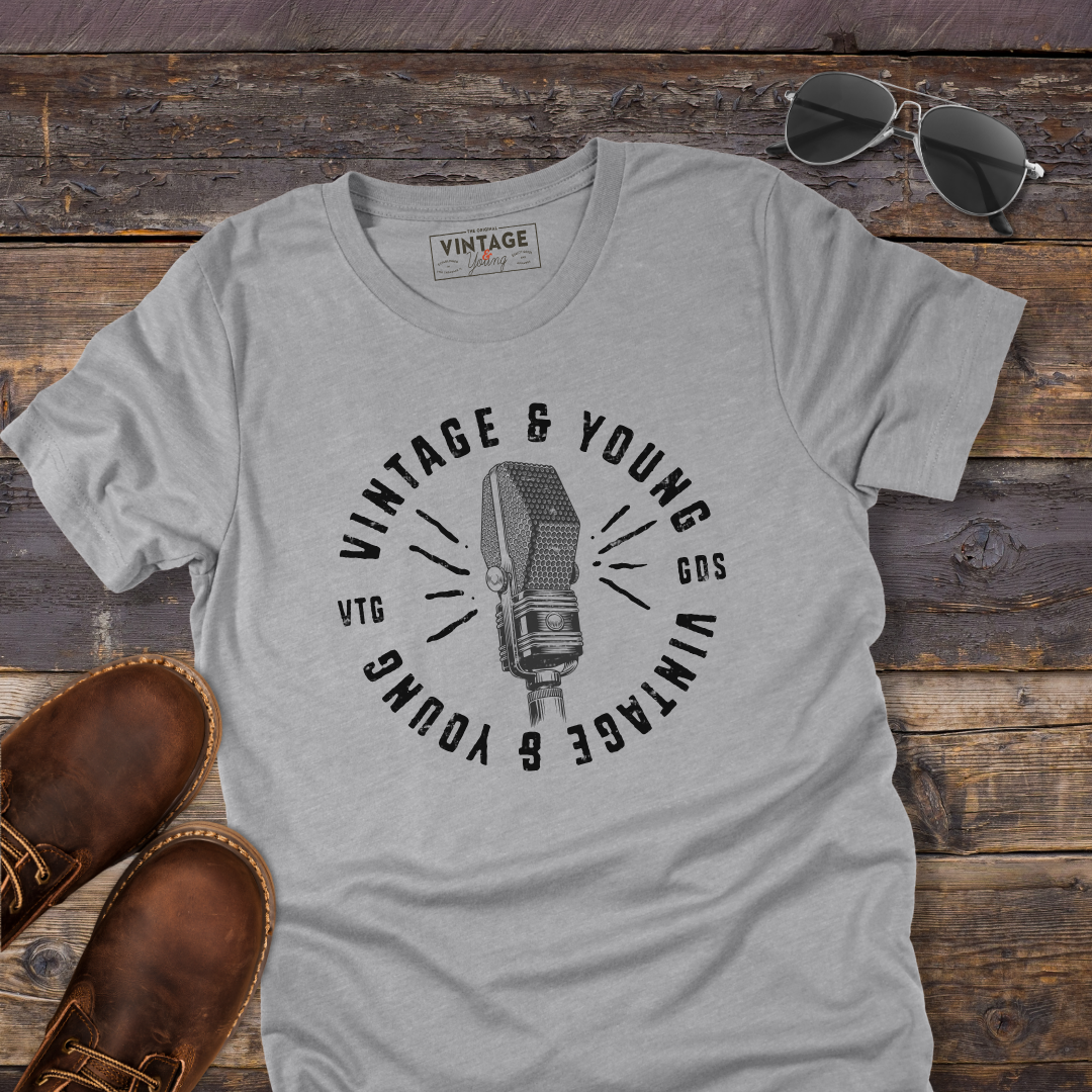 Vintage & Young Classic Microphone Tee