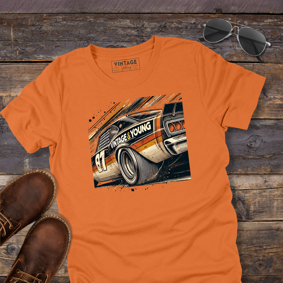 Vintage & Young Race Car Tee