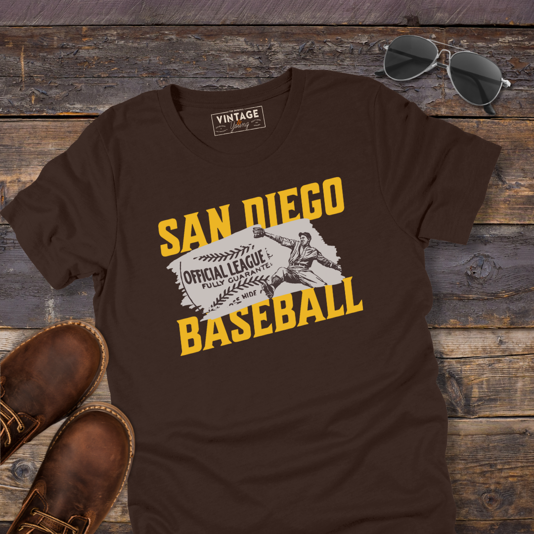 San Diego Retro Baseball Tee