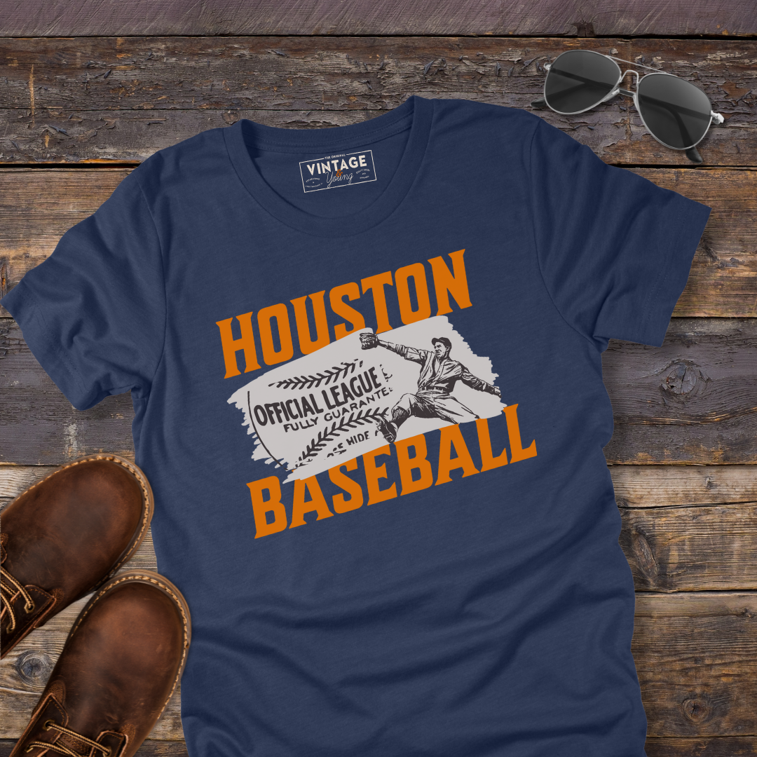 Houston Retro Baseball Tee