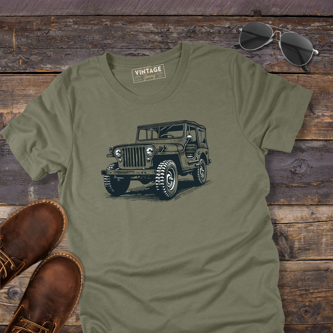 Vintage Willys Hand-Drawn Style T-Shirt