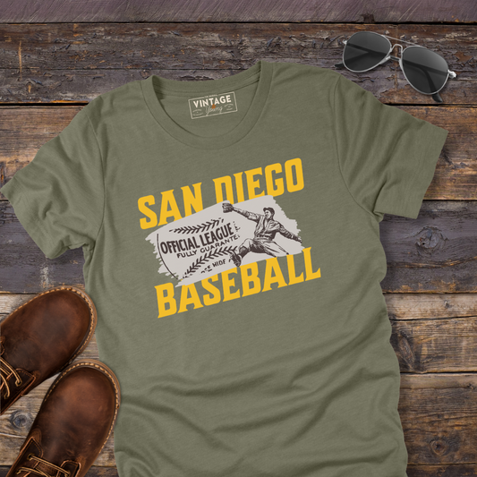 San Diego Retro Baseball Tee