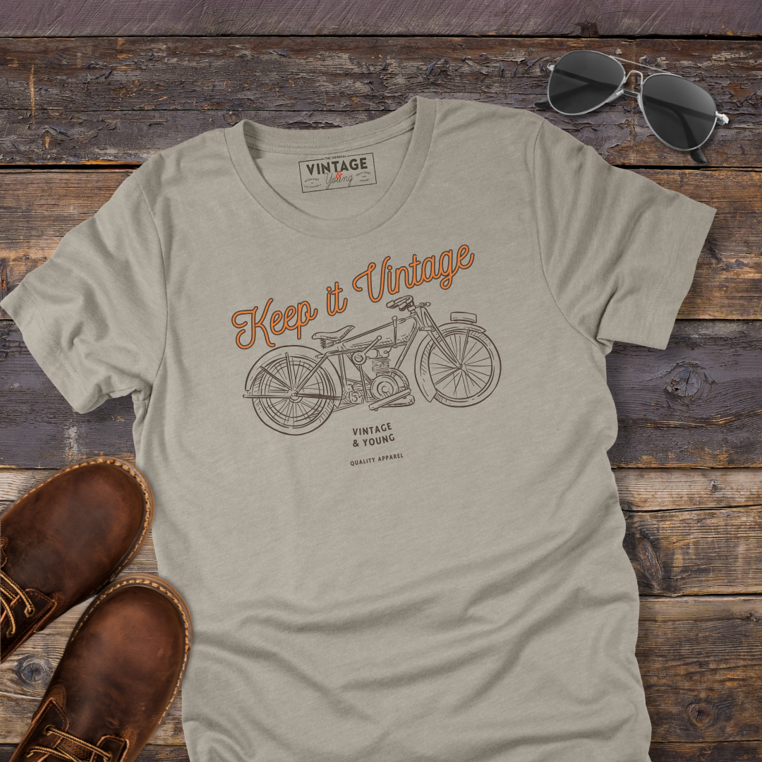 Vintage Antique Motorcycle Tee