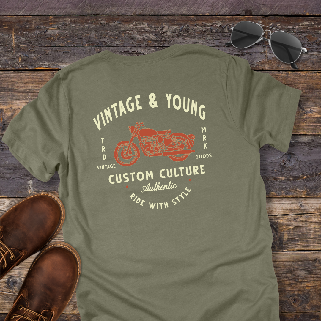 Retro Inspired Custom Culture Biker Tee