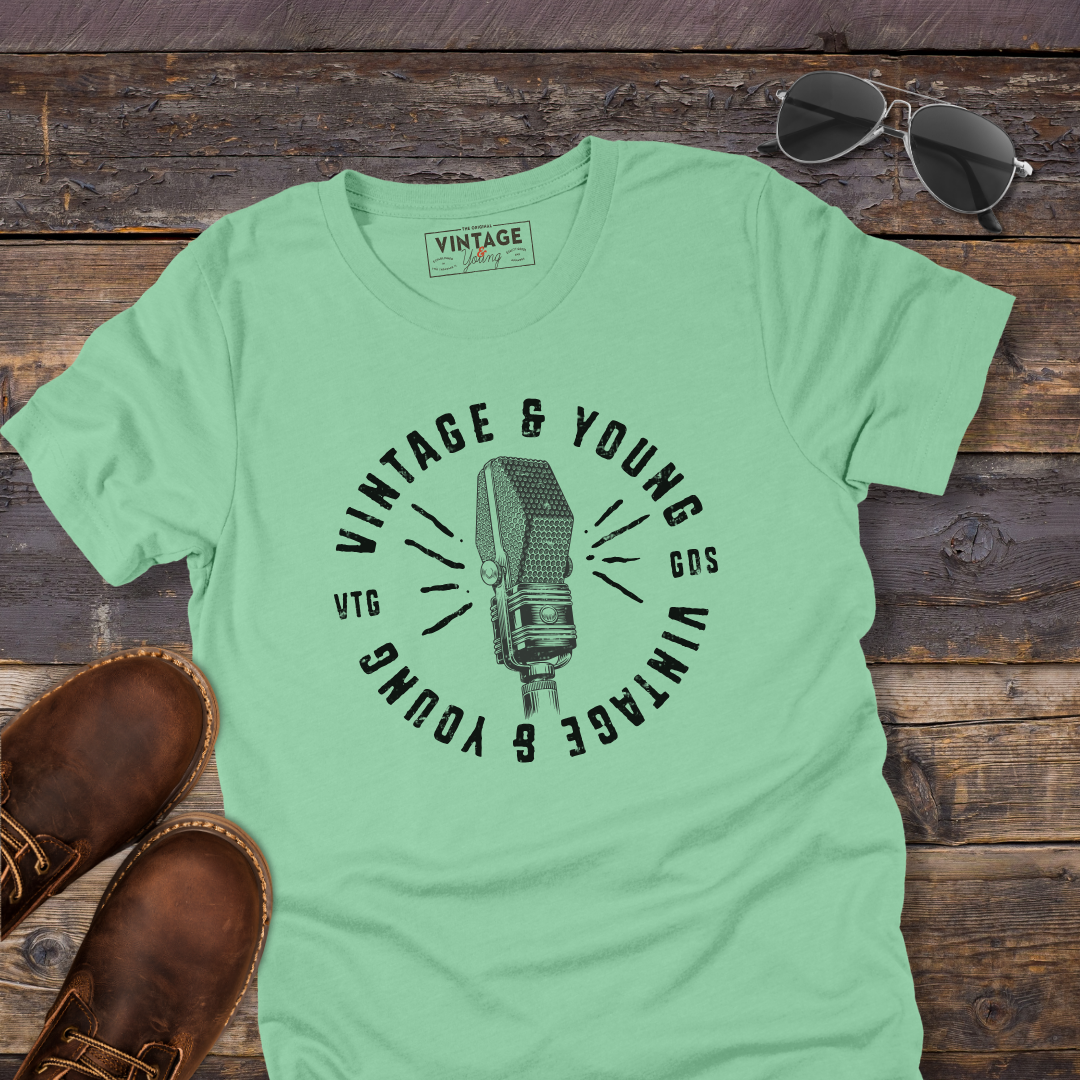 Vintage & Young Classic Microphone Tee