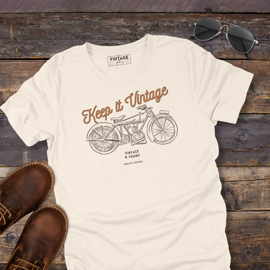 Vintage Antique Motorcycle Tee