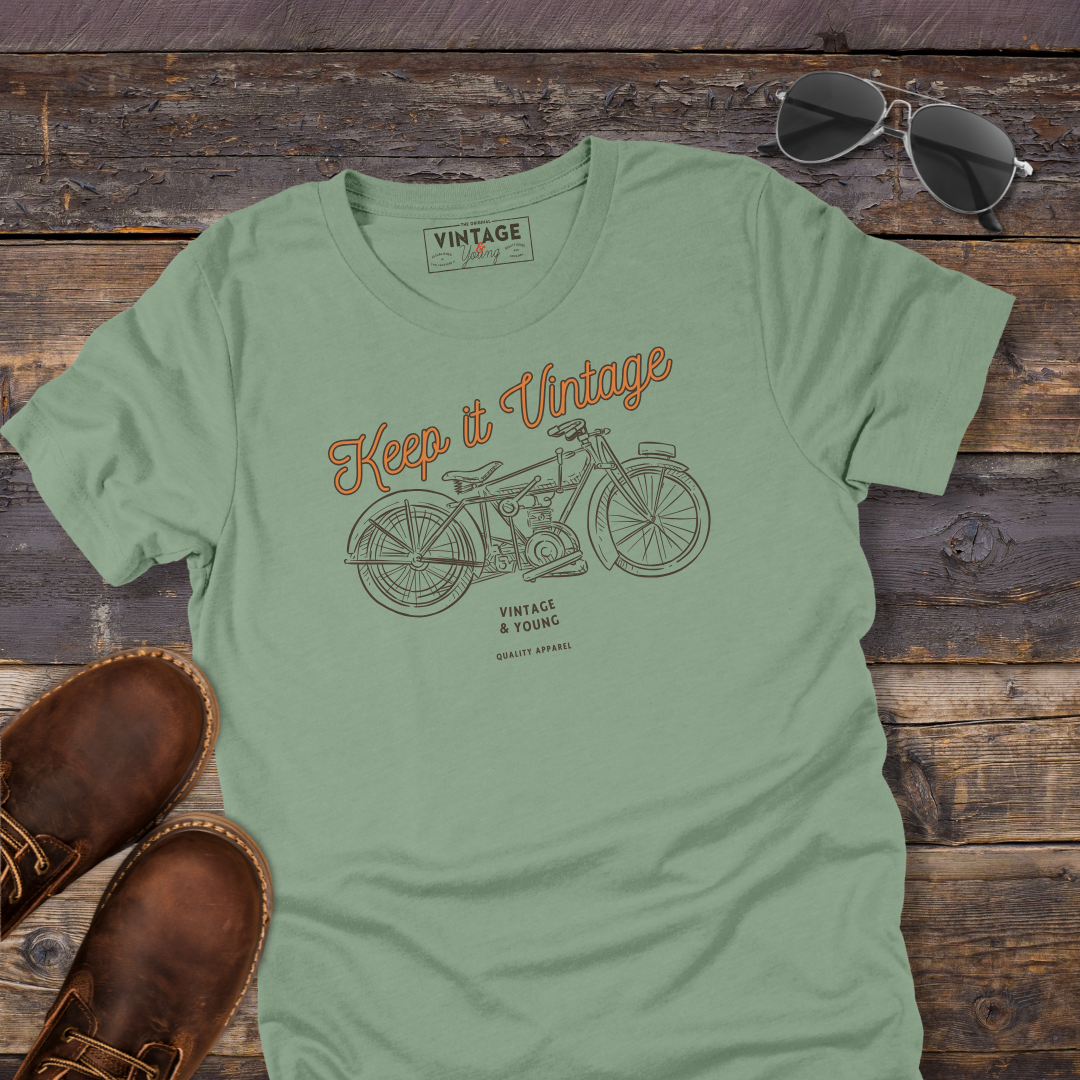 Vintage Antique Motorcycle Tee