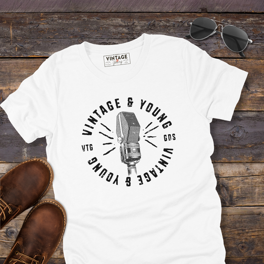 Vintage & Young Classic Microphone Tee