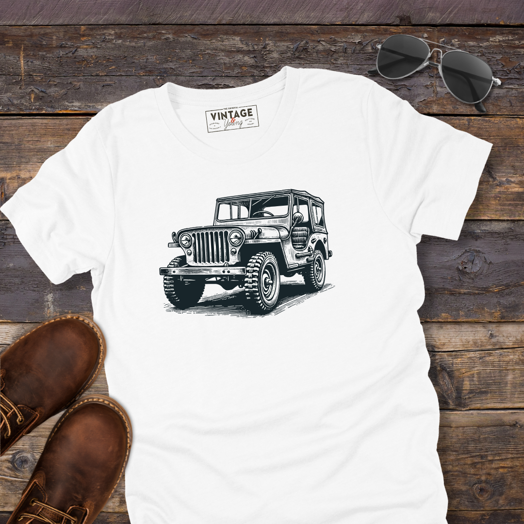 Vintage Willys Hand-Drawn Style T-Shirt