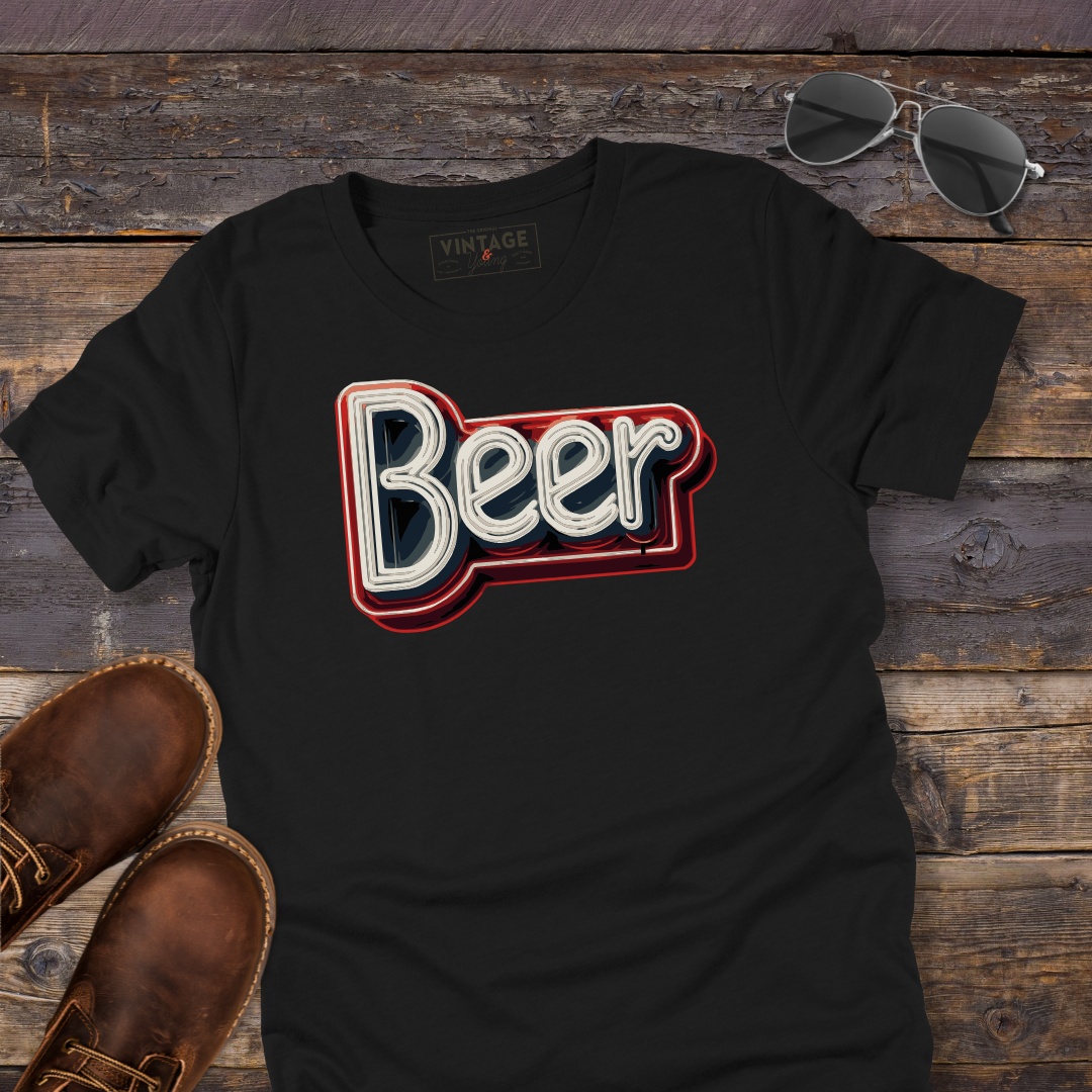 Retro Neon Beer Tee